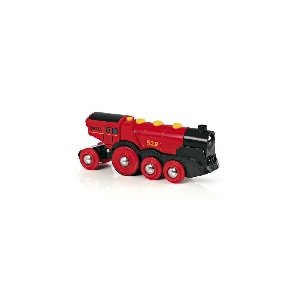 grande locomotiva elettrica rossa