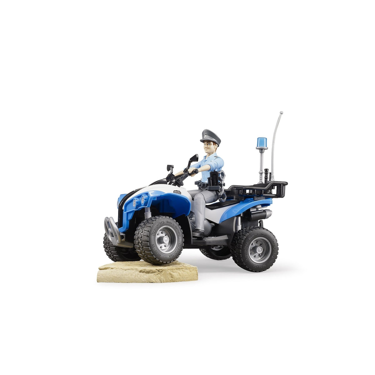 quad polizia con personaggio e accessori