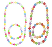 collana e braccialetto perle arcobaleno