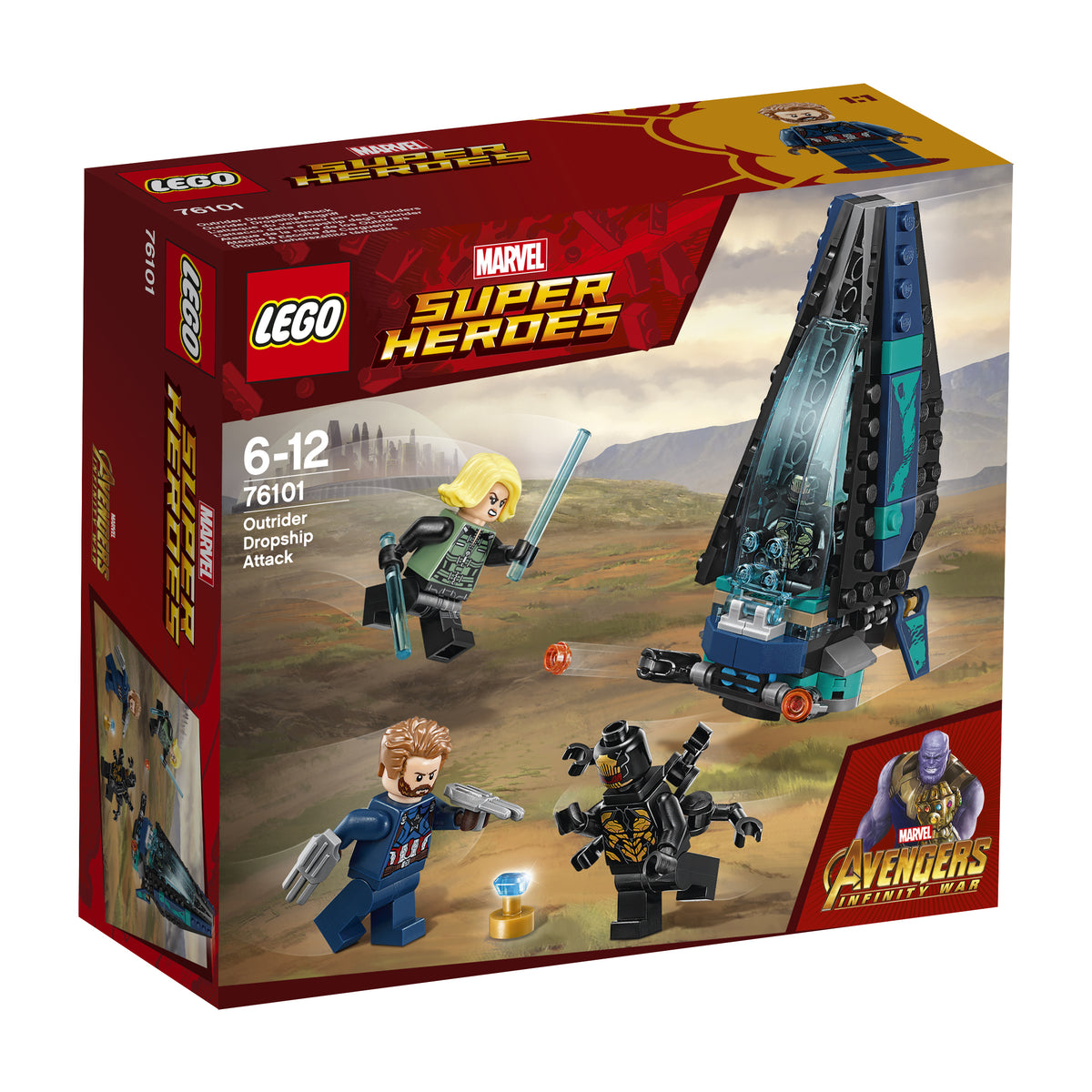 LEGO Super Heroes 76101 L'attacco della Dropship degli Outrider 76101