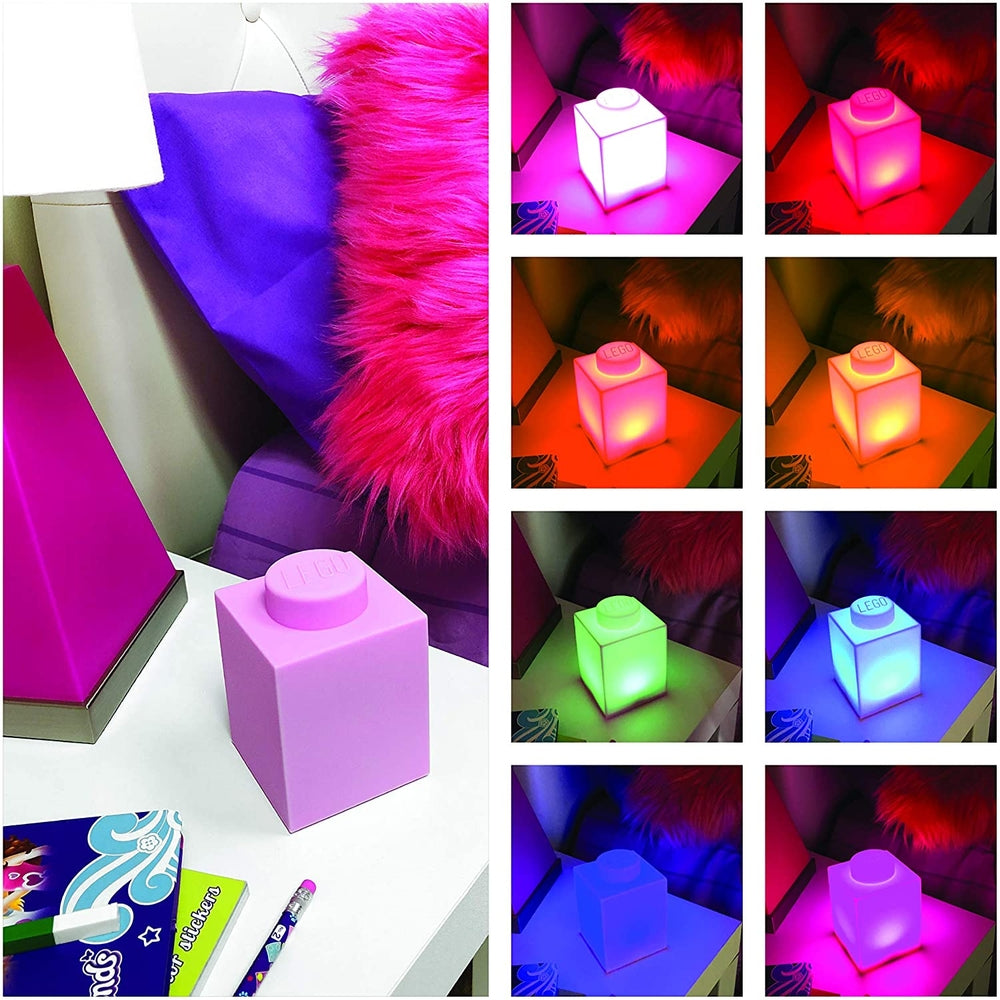 Cameretta e Casa luce notturna brick led rosa