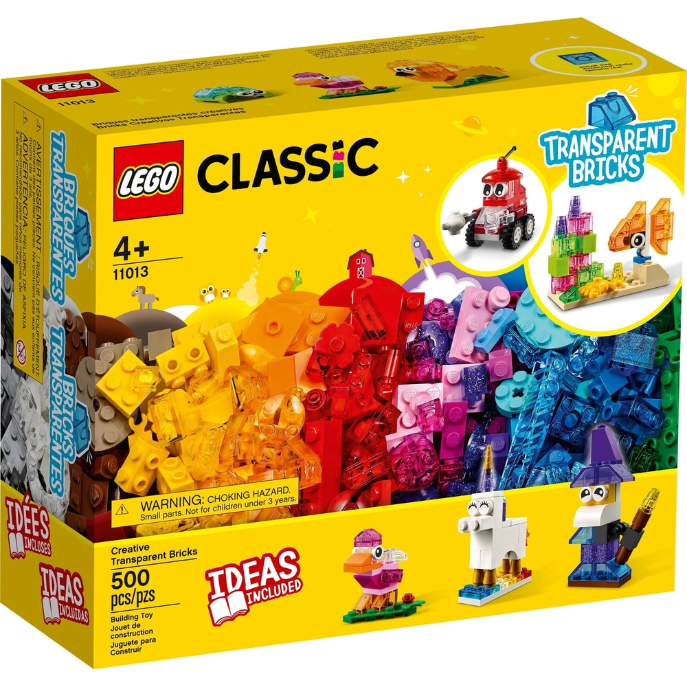 LEGO Classic 11013 mattoncini trasparenti creativi
