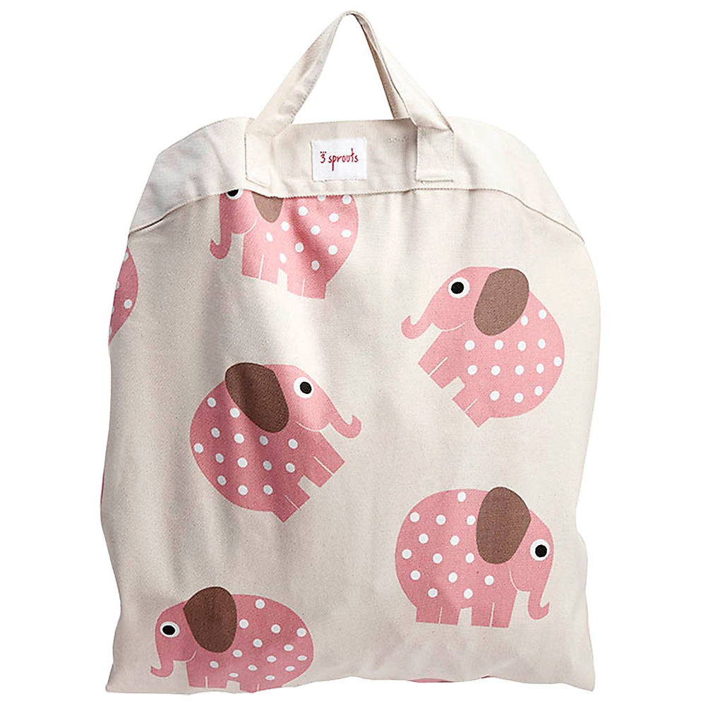 tappeto gioco e borsa 2in1 in cotone 100% - elefante