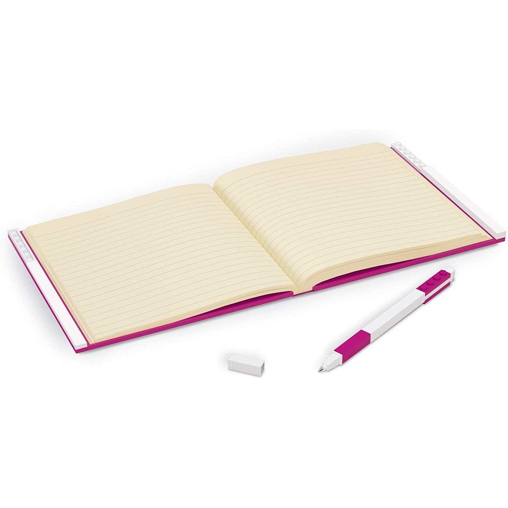 Cancelleria notebook quaderno con 1 penna colore rosa