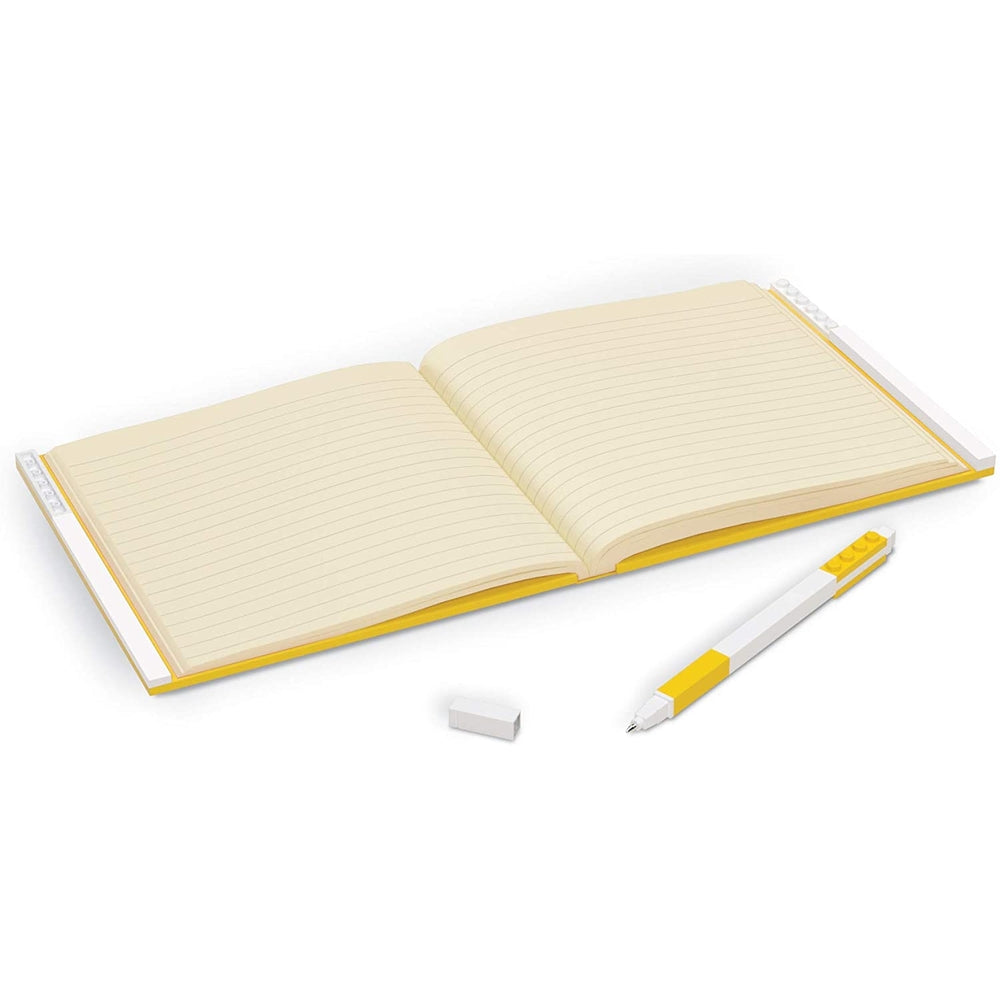 Cancelleria notebook quaderno con 1 penna colore giallo