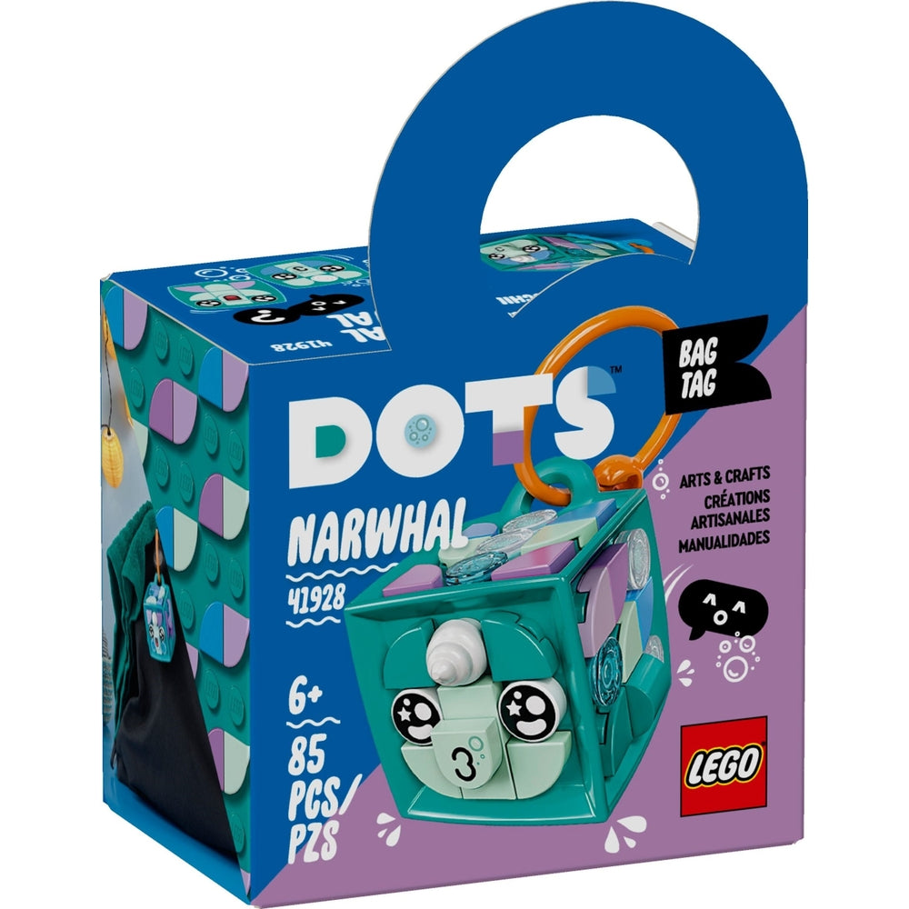 LEGO Dots 41928 bag tag narvalo
