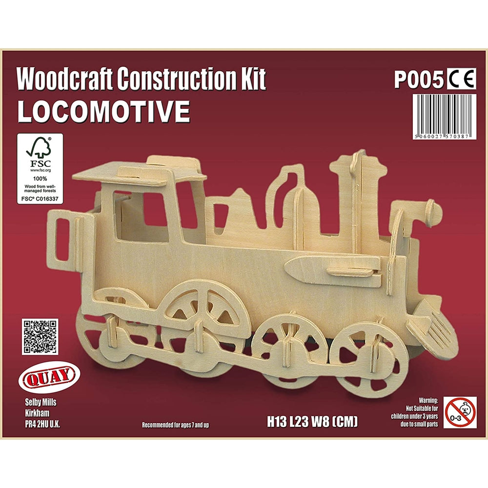 locomotive - kit di costruzioni in legno (certificazione fsc)