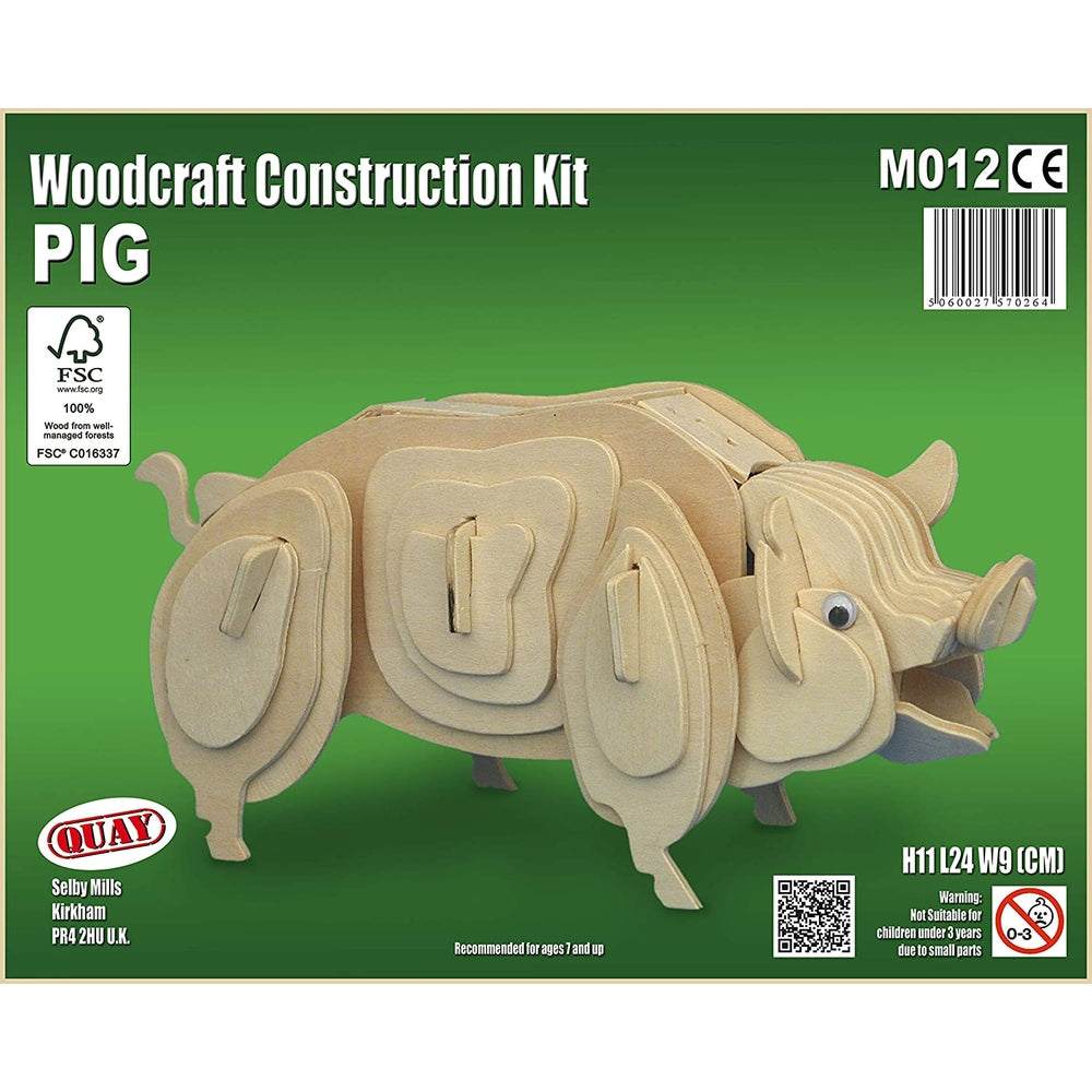 pig - kit di costruzioni in legno (certificazione fsc)