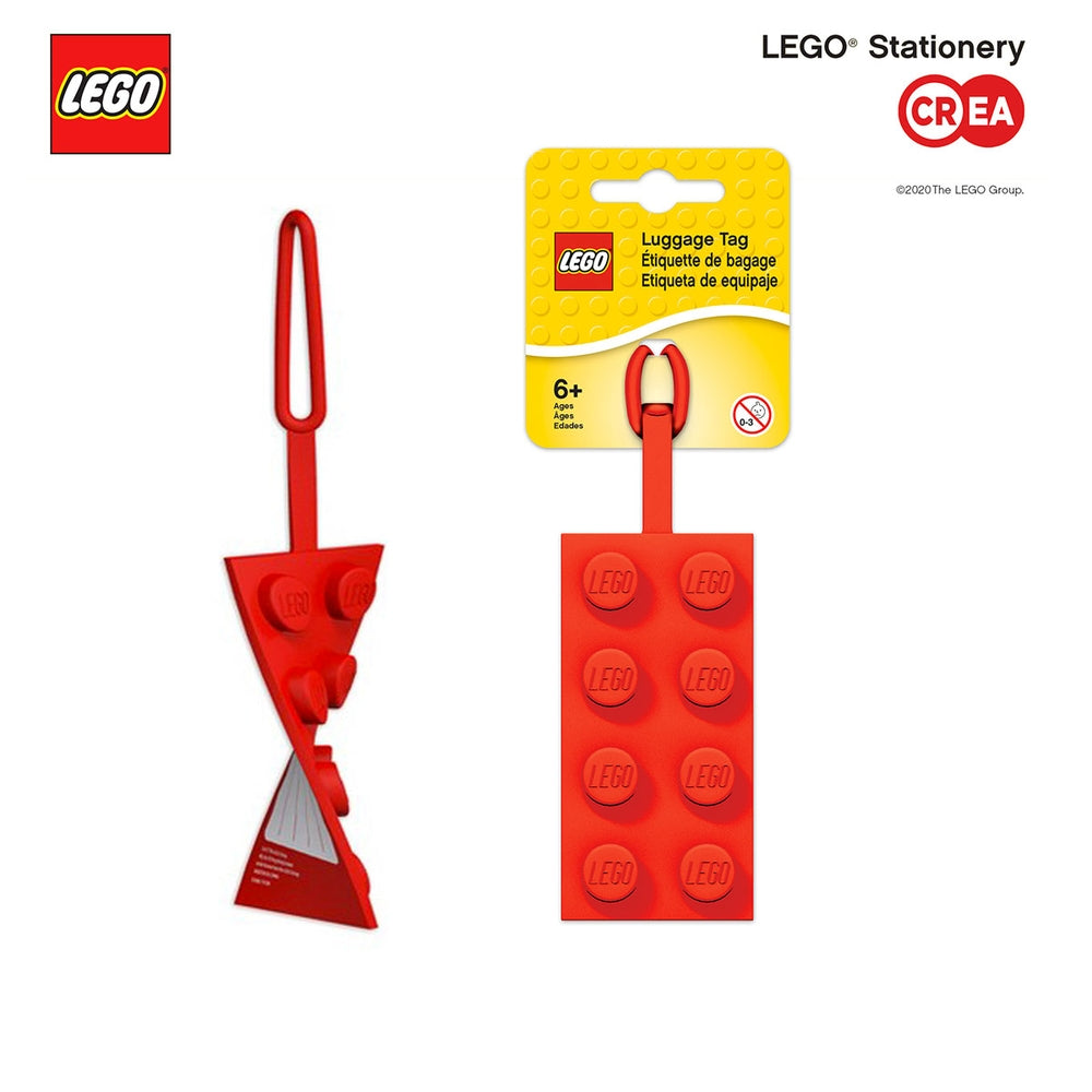 Zaini e Borsette lego bag tag in silicone rosso