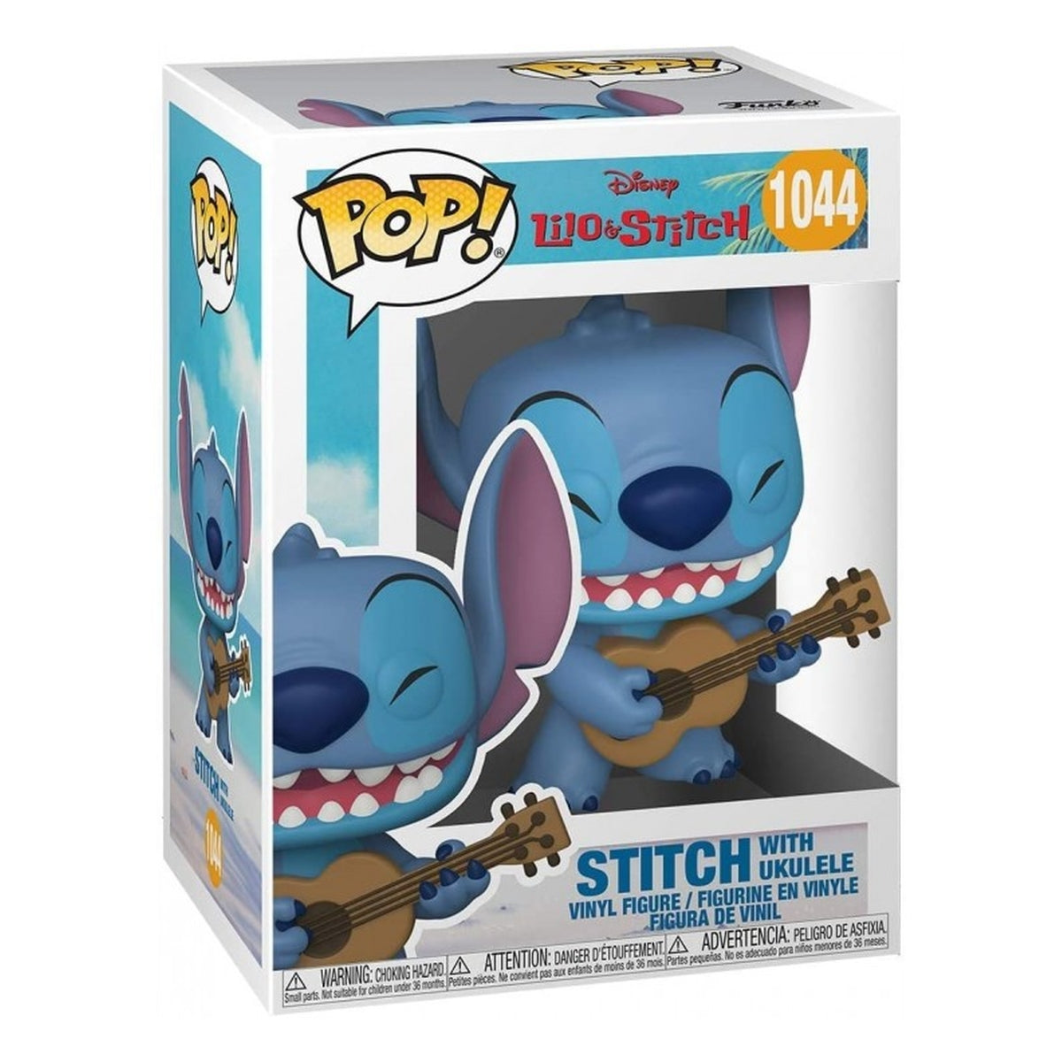 disney - lilo & stitch - stitch with ukulele - funko pop! 1044