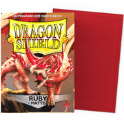 dragon shield standard sleeves - ruby matte (100 bustine protettive)
