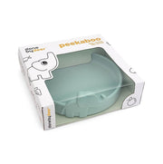 piatto anti-scivolo in silicone alimentare -peekaboo -elphee - celeste