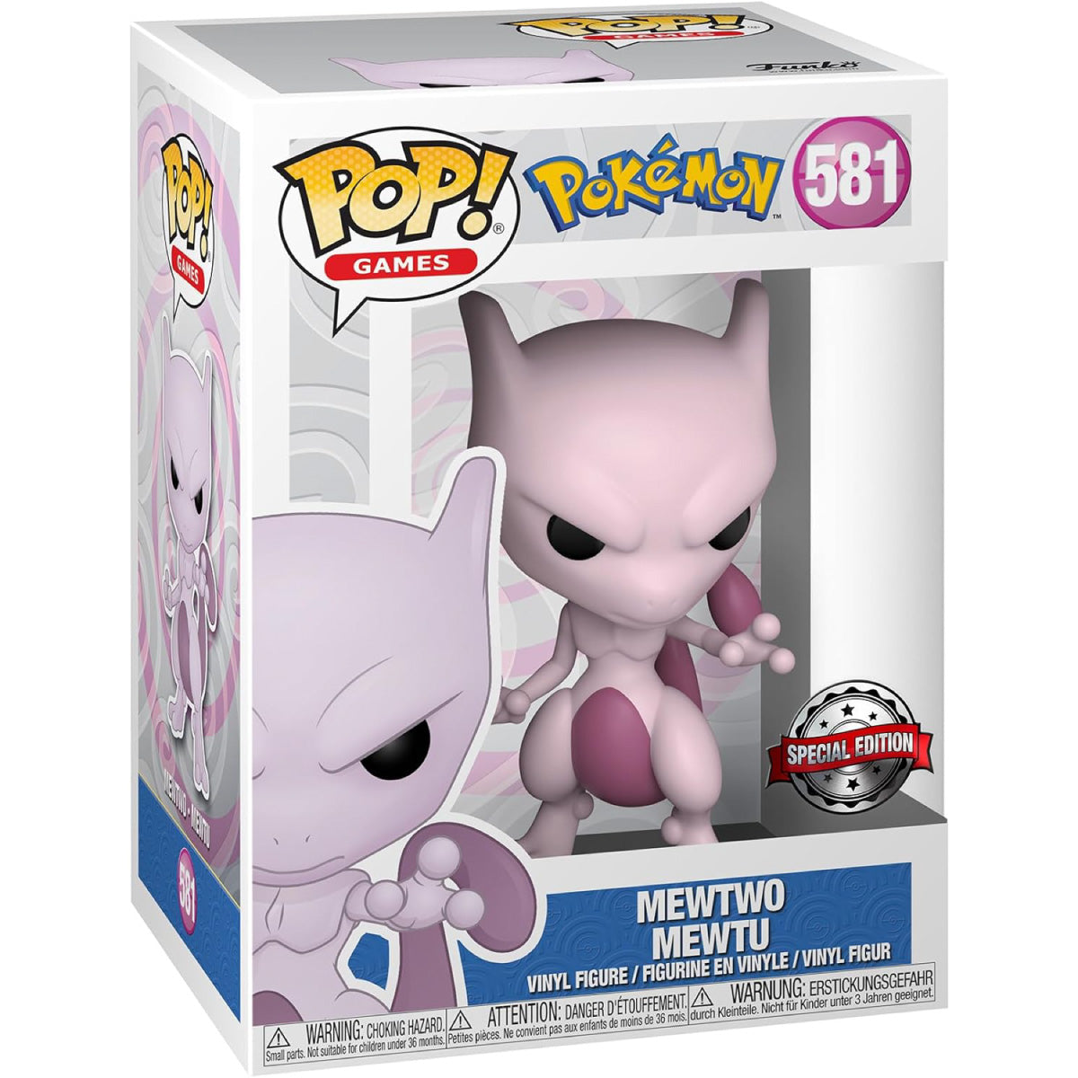 pokémon - mewtwo 9cm - funko pop! 581