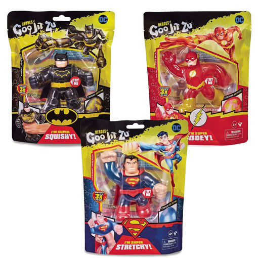 heroes of goo jit zu - eroi dc comics - personaggio assortito singolo 13cm