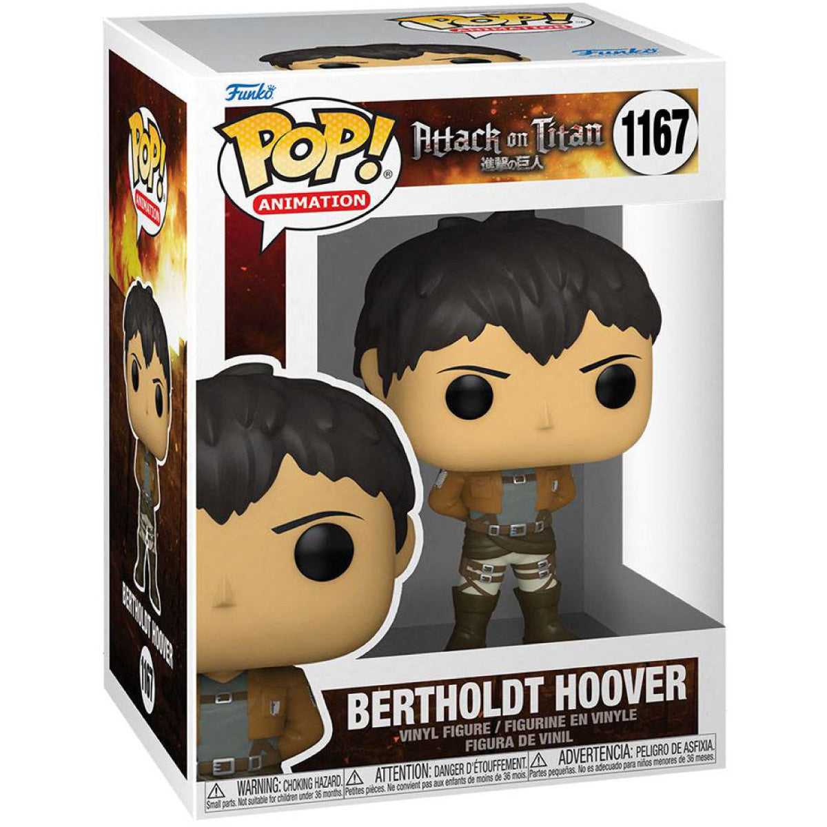 attack on titan - bertholdt hoover 9cm - funko pop 1167