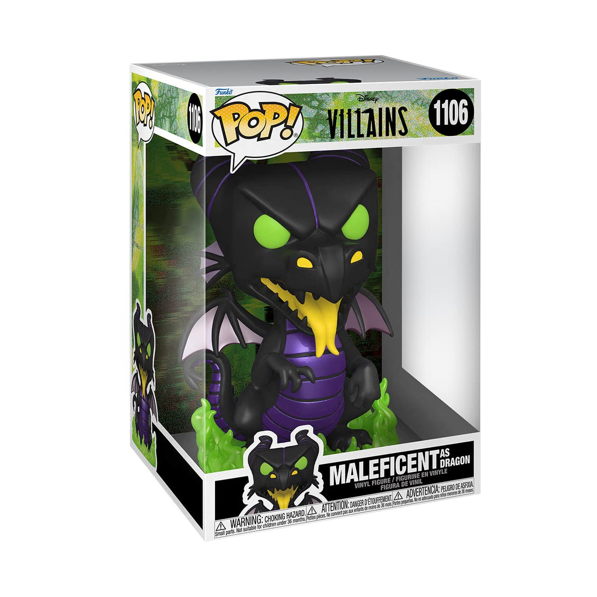 disney: villains - maleficent dragon 25cm - funko pop jumbo