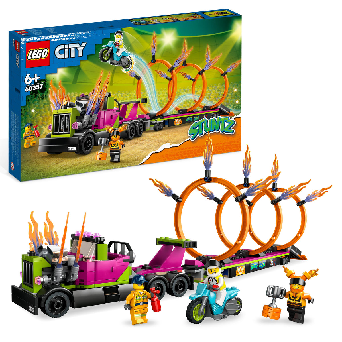 60357 - stunt truck: sfida dell’anello di fuoco