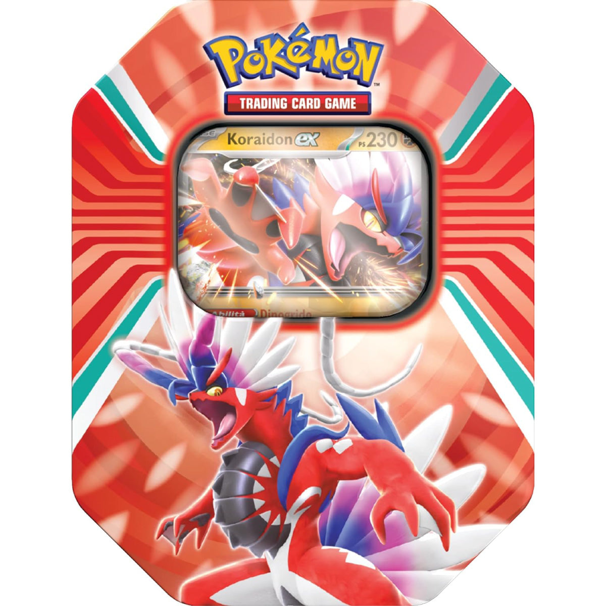 pokémon leggende di paldea - tin da collezione - koraidon-ex (ita)