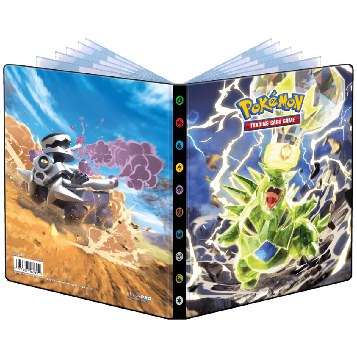pokemon - album 12 pagine 4 tasche - scarlatto e violetto ossidiana infuocata