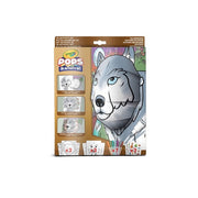set attività pops natura selvaggia - 3 disegni 3d, 7 pennarelli, 3 fogli adesivi