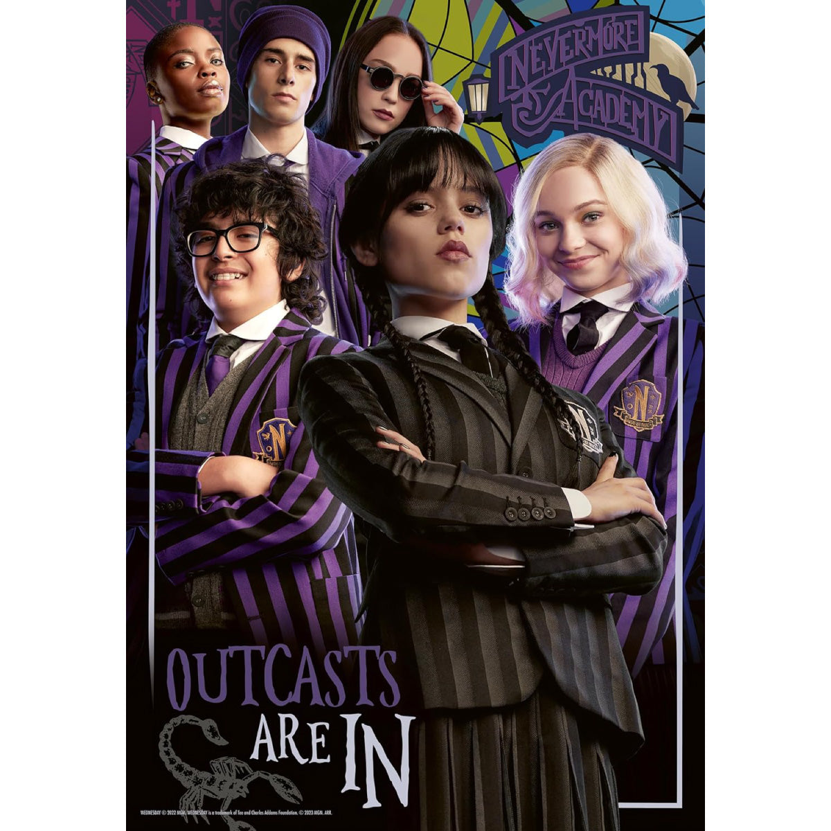 wednesday - outcasts are in - puzzle 300 pezzi