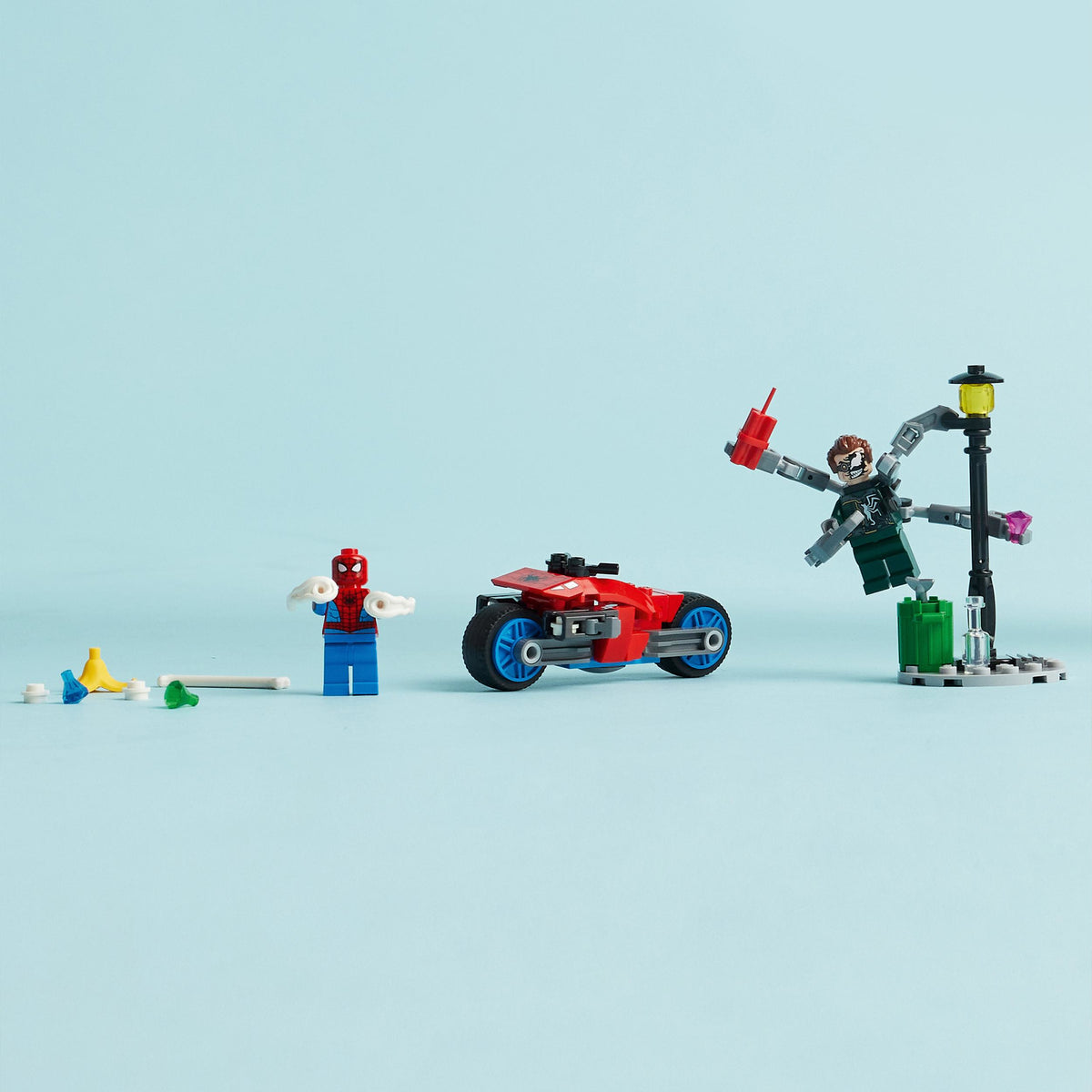 76275 - inseguimento sulla moto: spider-man vs. doc ock