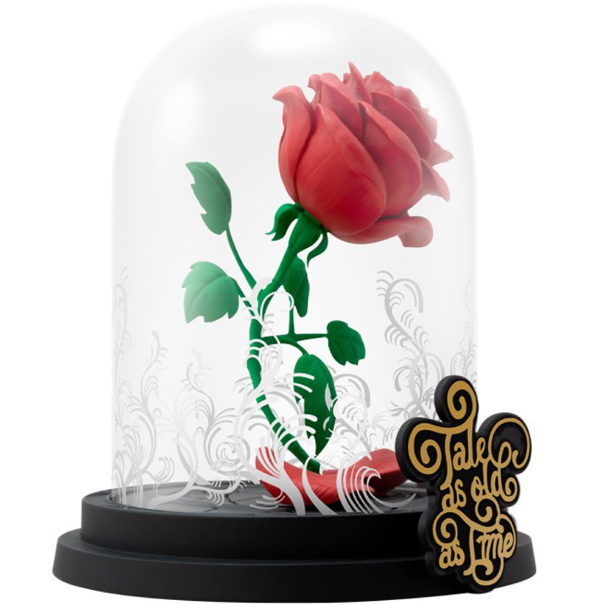 disney: la bella e la bestia - la rosa incantata - statua 12cm