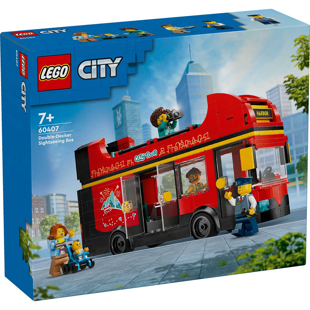 LEGO City 60407 autobus turistico rosso a due piani