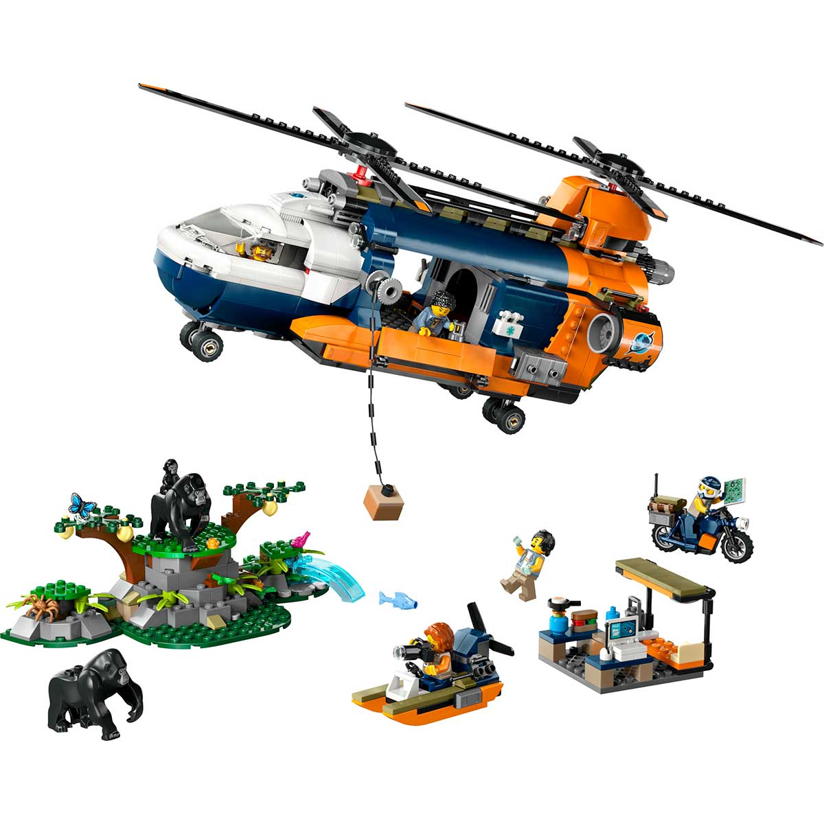 LEGO City 60437 elicottero dell’esploratore della giungla