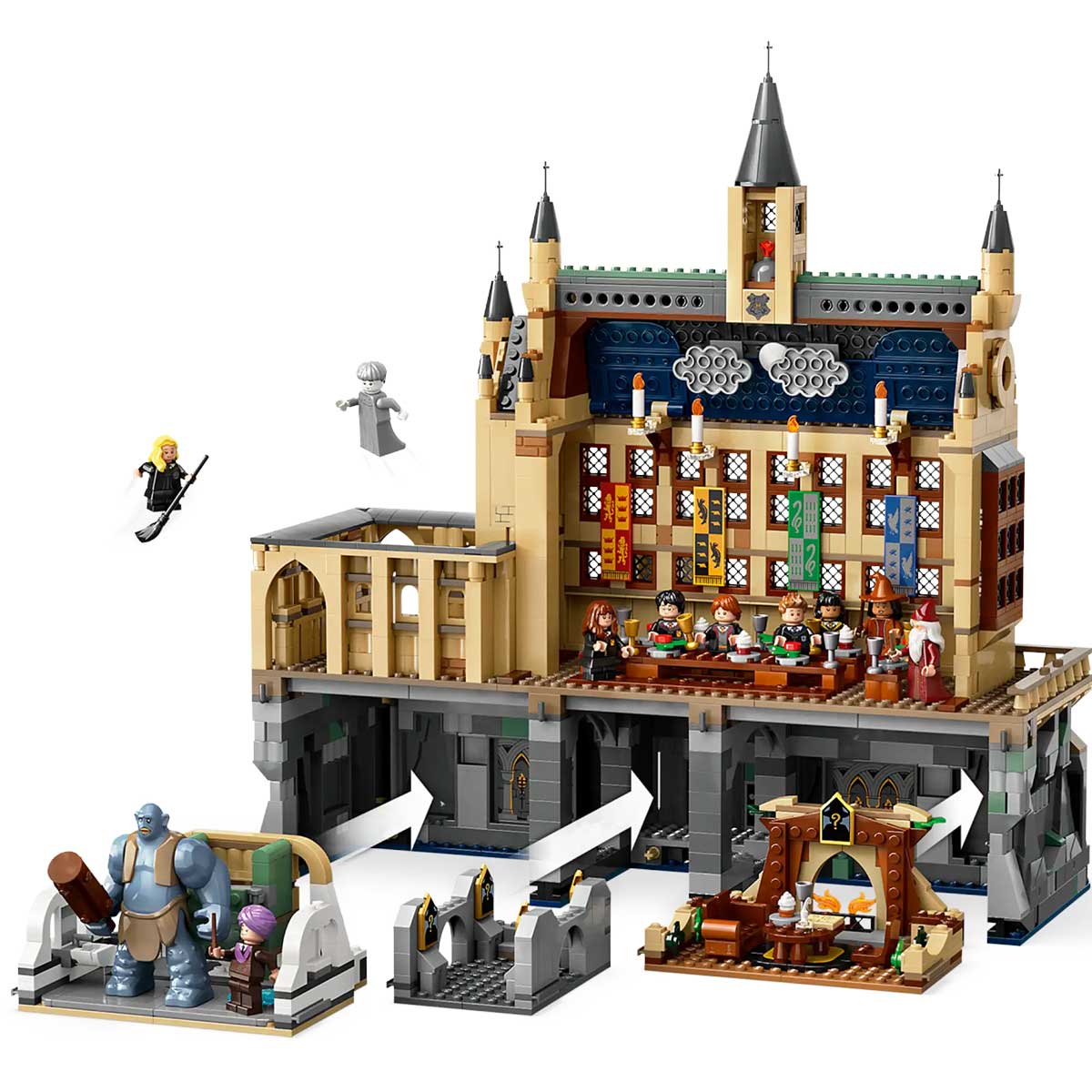 LEGO Harry Potter 76435 castello di hogwarts: sala grande