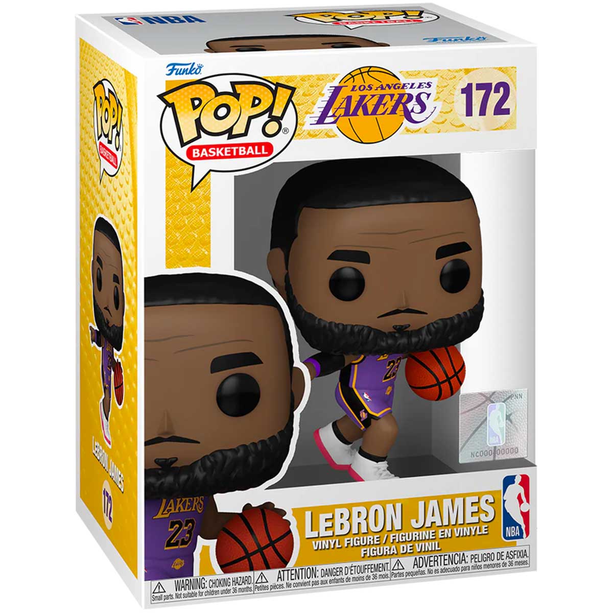 nba: lakers - lebron james 9cm - funko pop! 172