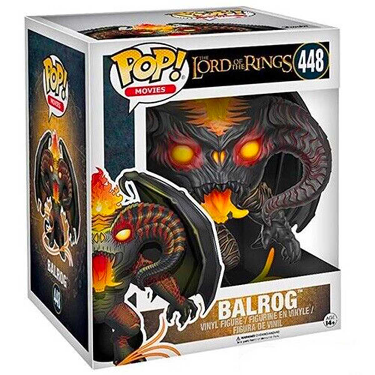 the lord of the rings - balrog 15cm - funko pop! 448