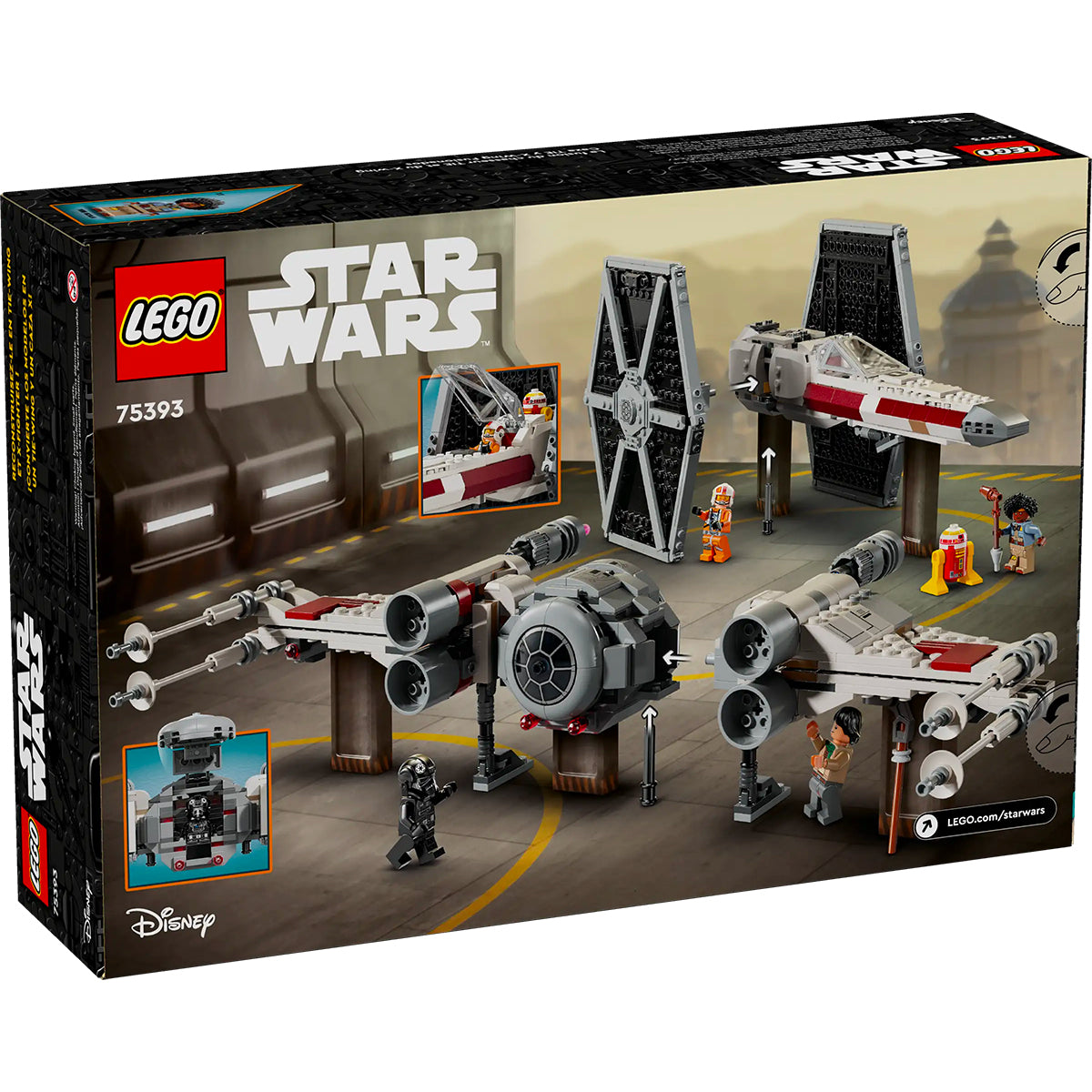 LEGO Star Wars 75393 mash-up tie fighter e x-wing