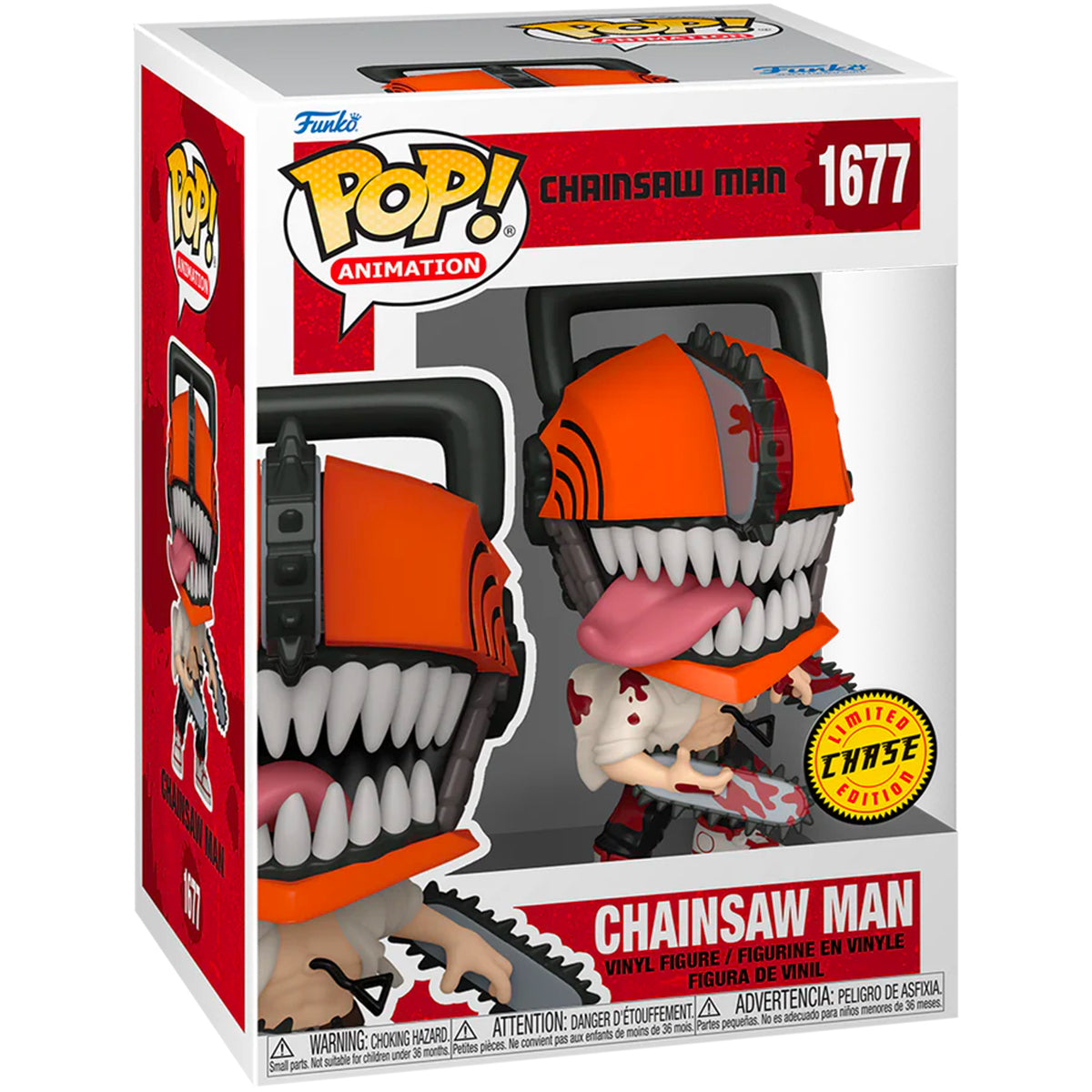 chainsaw man - chainsaw man 9cm - funko pop! 1677 chase