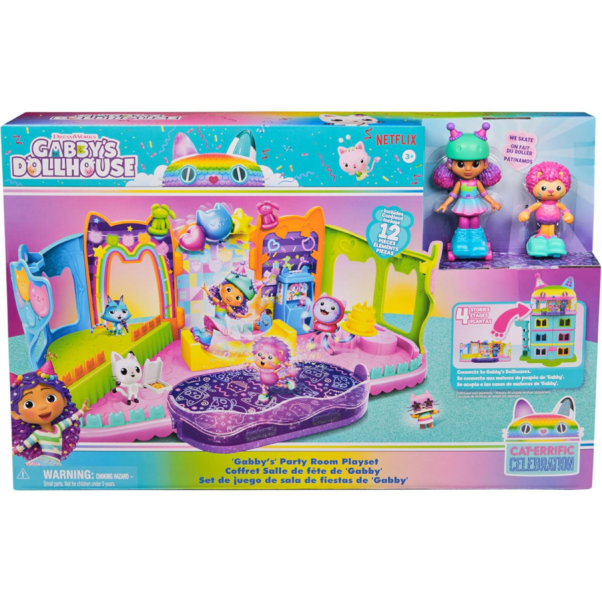 gabby's dollhouse - attico a tema festa