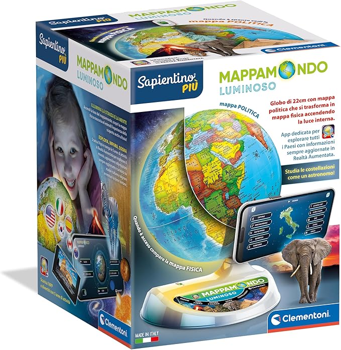 sapientino più - esploramondo - mappamondo luminoso