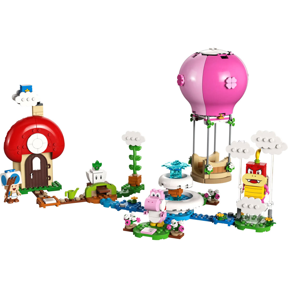 LEGO Super Mario 71419 pack di espansione viaggio in mongolfiera nel giardino di peach