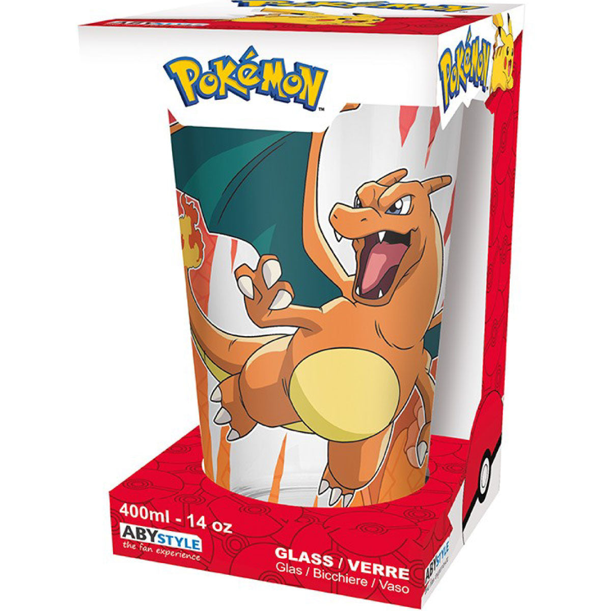 pokemon - large glass - charizard