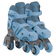 globber - learning inline skates 2 in 1 - ash (taglia 26-29)