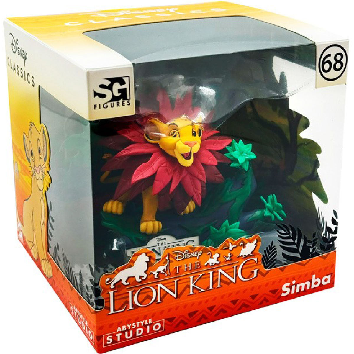 disney: il re leone - simba - statua 10cm