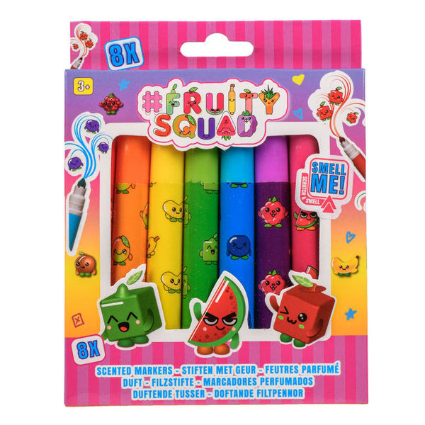 fruity squad - set di 8 pennarelli profumati