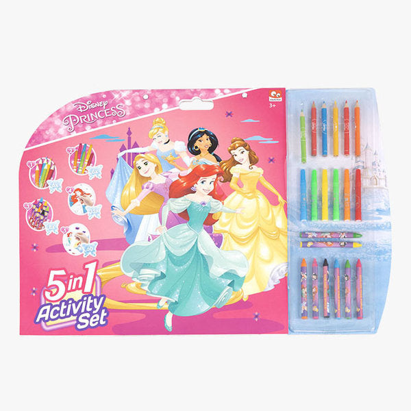 disney princess - 5 in 1 set da colorare