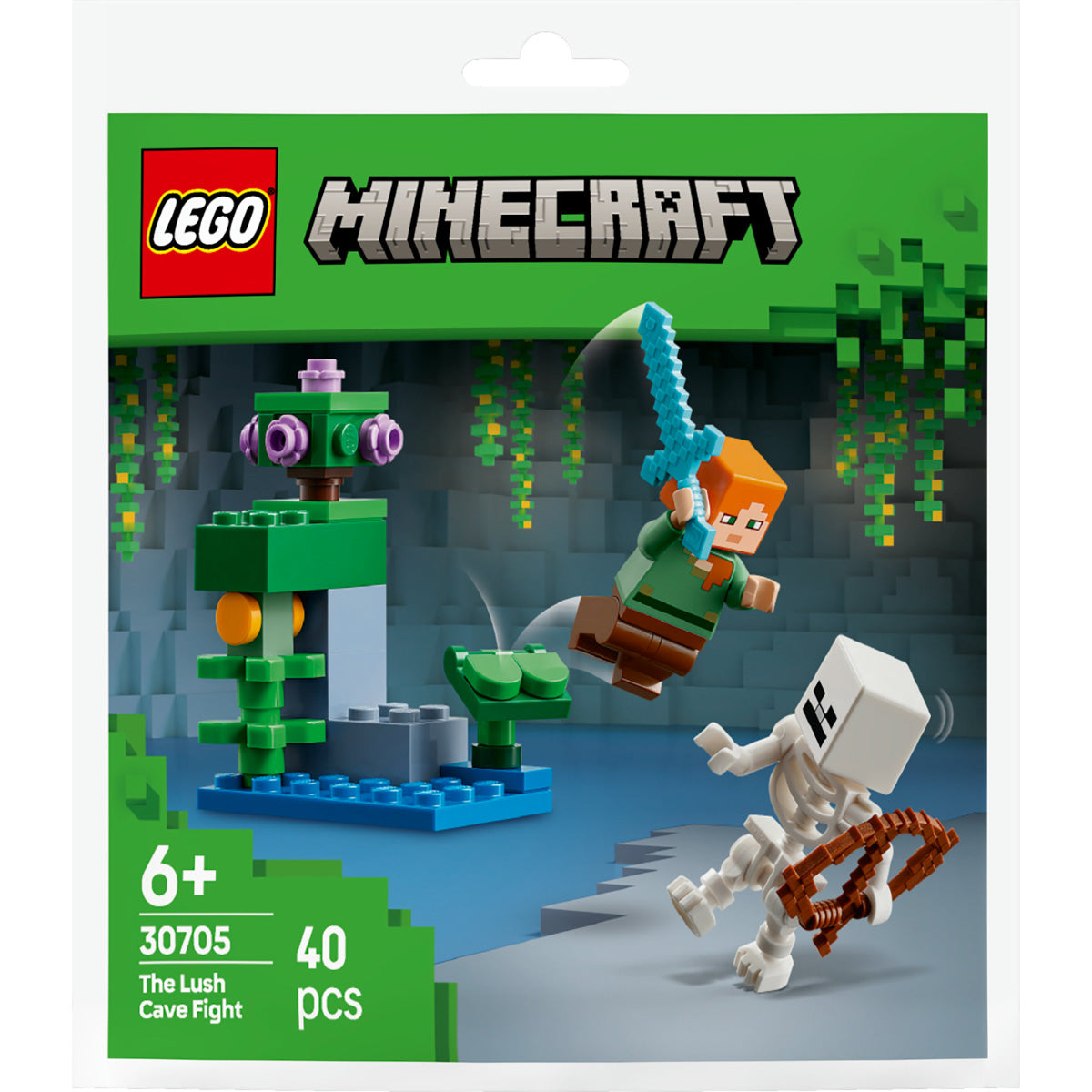 LEGO Minecraft 30705 duello nella grotta lussureggiante