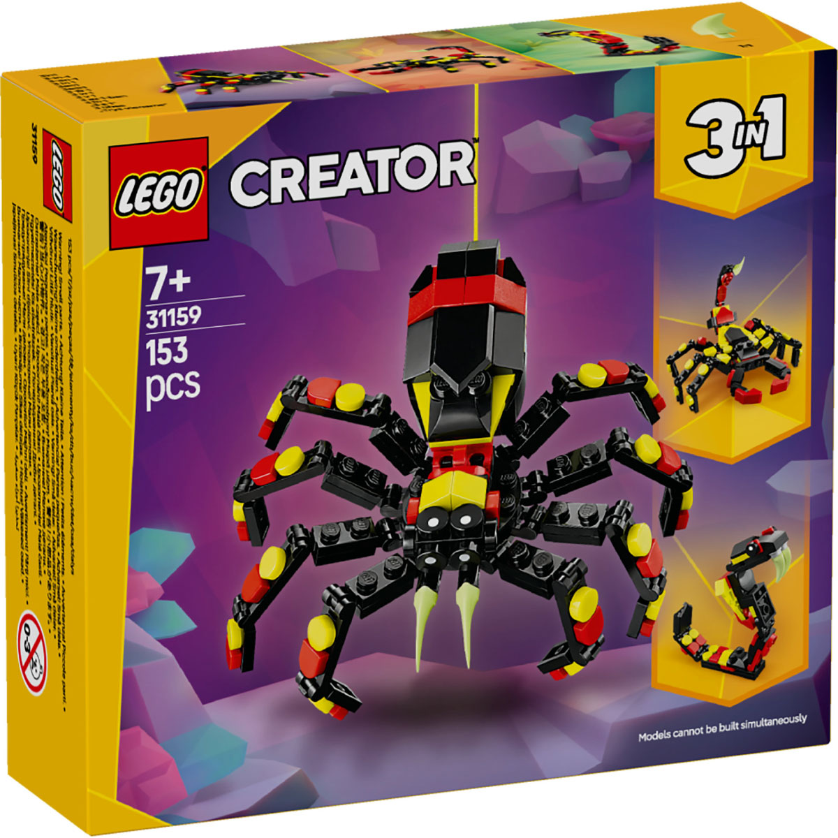LEGO Creator 31159 animali selvatici: ragno trasformista