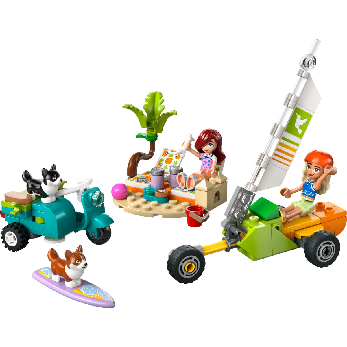 LEGO Friends 42641 avventure canine su windskate e sidecar