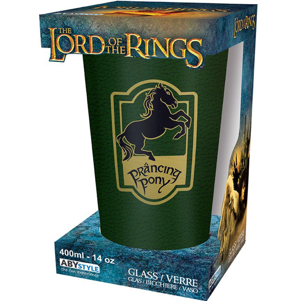 the lord of the rings - premium large glass - prancing pony