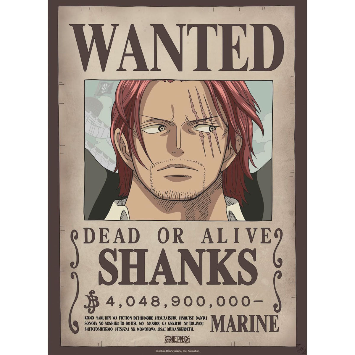 one piece - set 2 chibi posters 52x38cm - wanted shanks & blackbeard