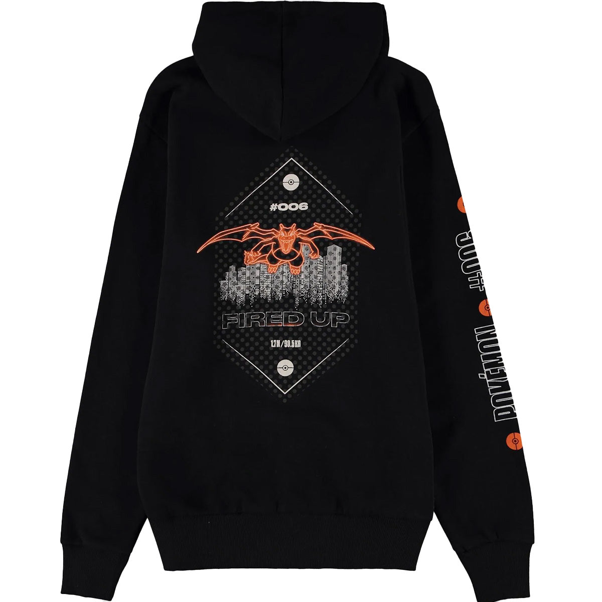 pokémon - charizard men's zipper hoodie - l