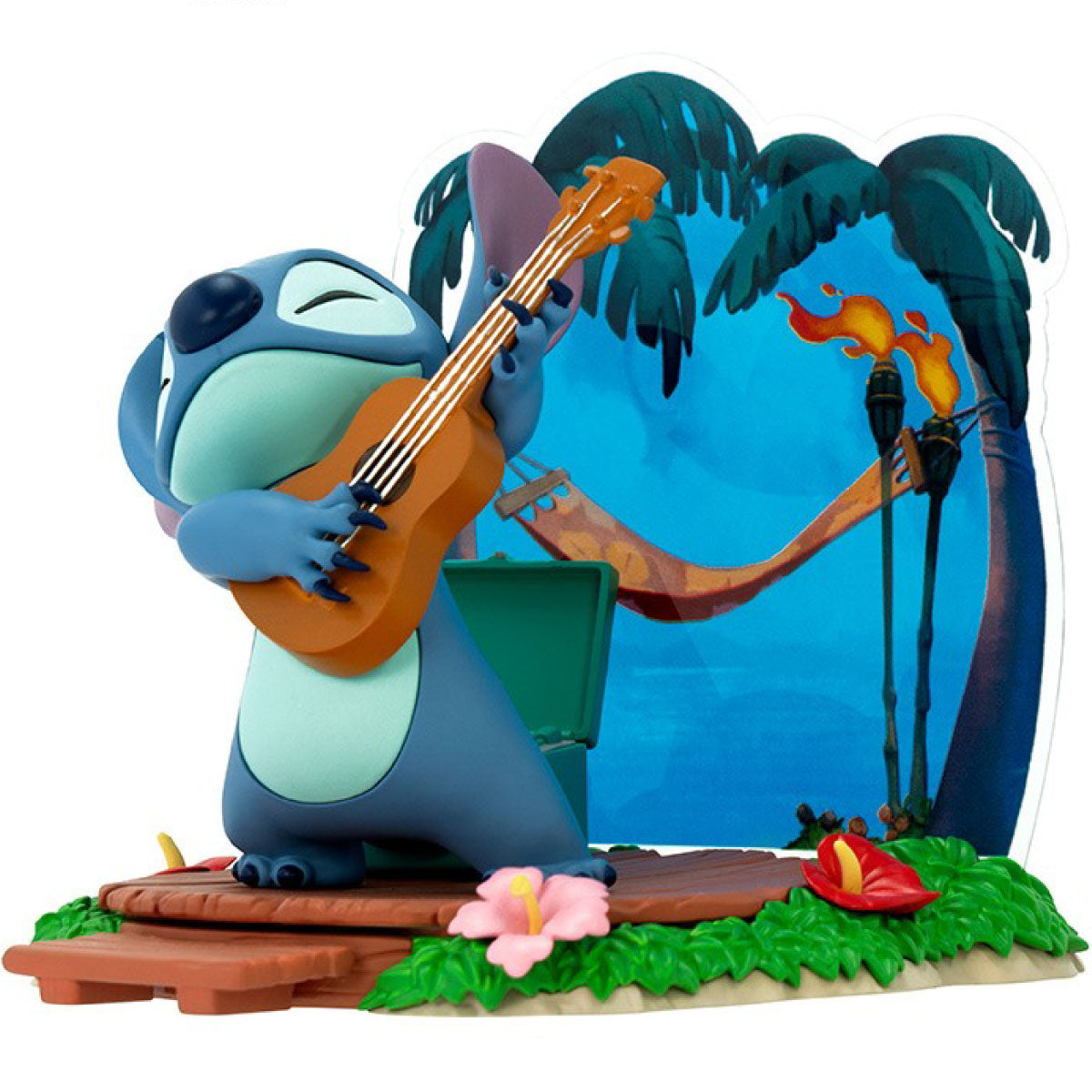 disney: lilo & stitch - stitch with guitar - statua 10cm
