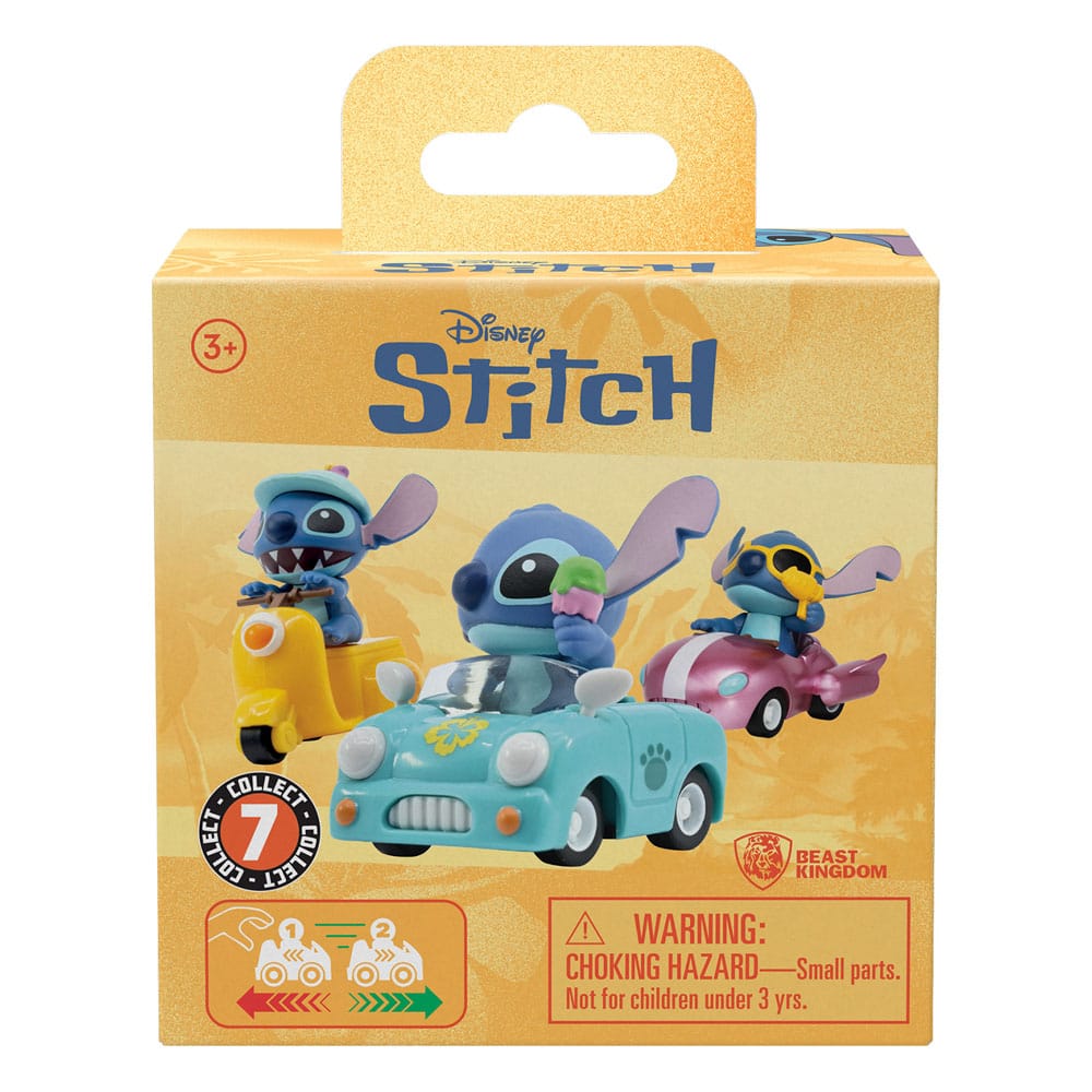 disney: lilo & stitch - zoom hero pullback vehicles - 1 personaggio assortito